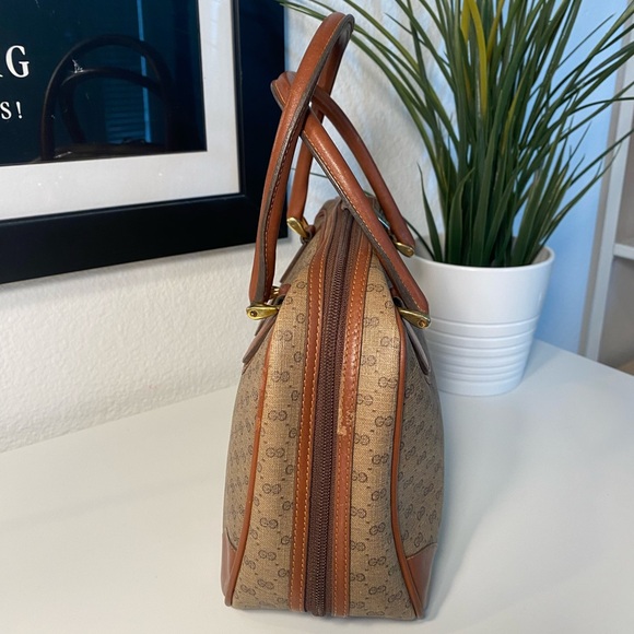 Vintage GUCCI Micro GG Supreme Handbag 1980’s Era - Picture 8 of 17